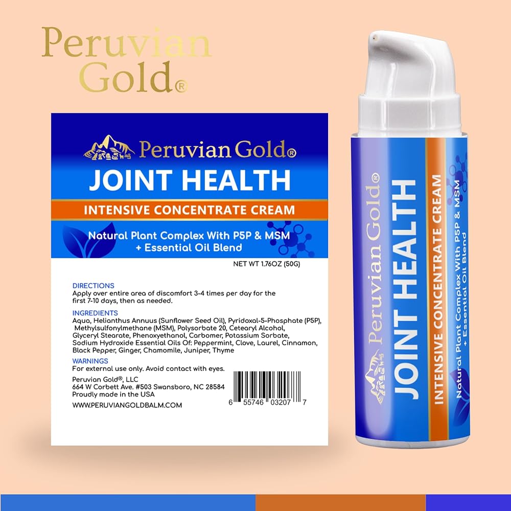 Peruvian Gold Joint Health Cream with MSM - 1.76 Fl Oz - image 5