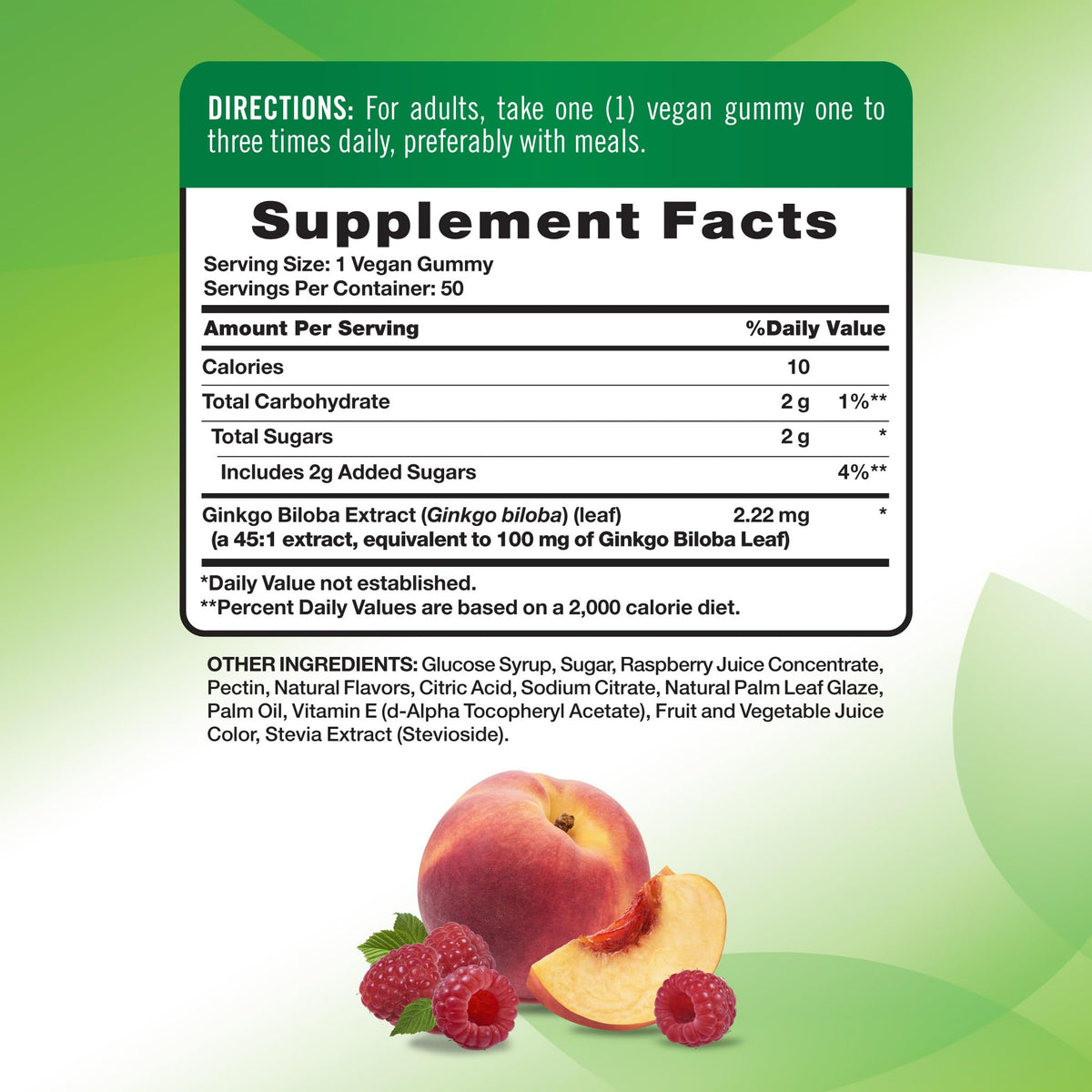 Nature's Truth Ginkgo Biloba Gummies - 50 Count - image 2