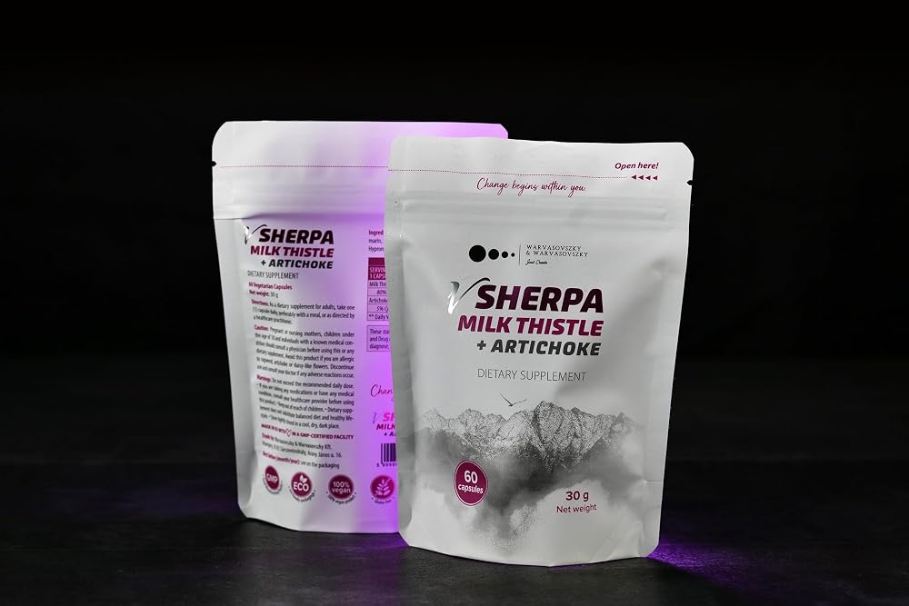 vSherpa Milk Thistle Silymarin & Artichoke Extract - 60 Capsules - image 3