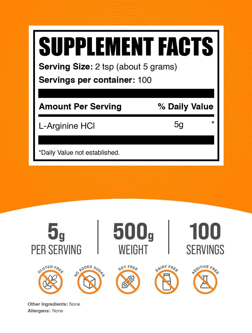 BulkSupplements.com L-Arginine HCL Powder