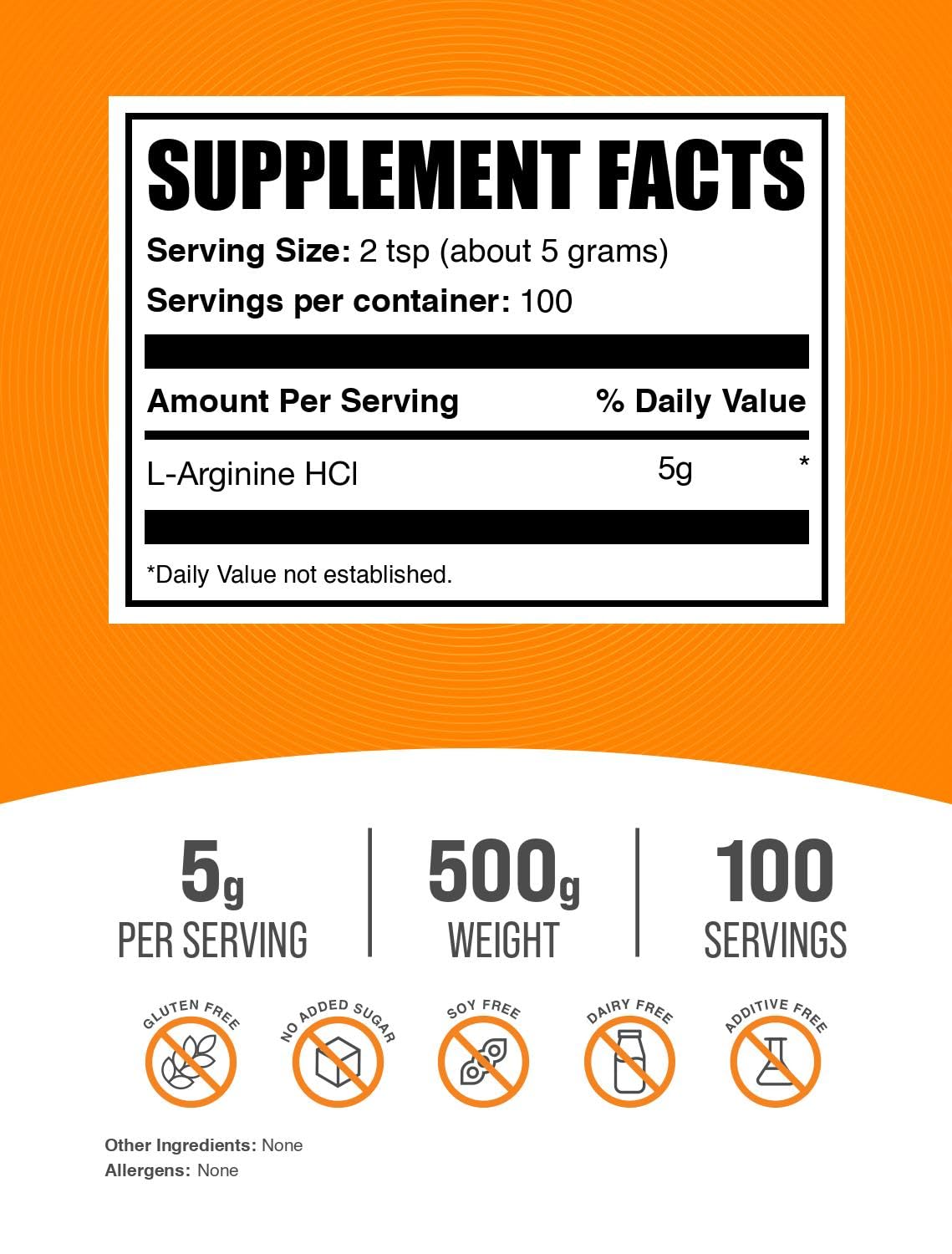 BulkSupplements.com L-Arginine HCL Powder