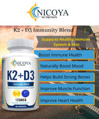 Nicoya Nutrition Vitamin K2 D3 5000 IU Supplement - 60 Softgels - image 3