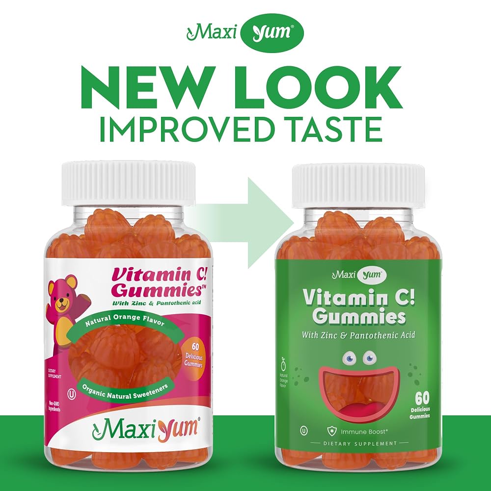 Maxi Health Vitamin C Gummies with Zinc - 60 Gummies - image 3