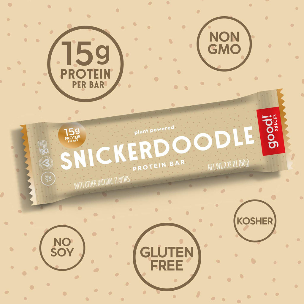good! Snacks Snickerdoodle Vegan Protein Bar - 12 Pack - image 2