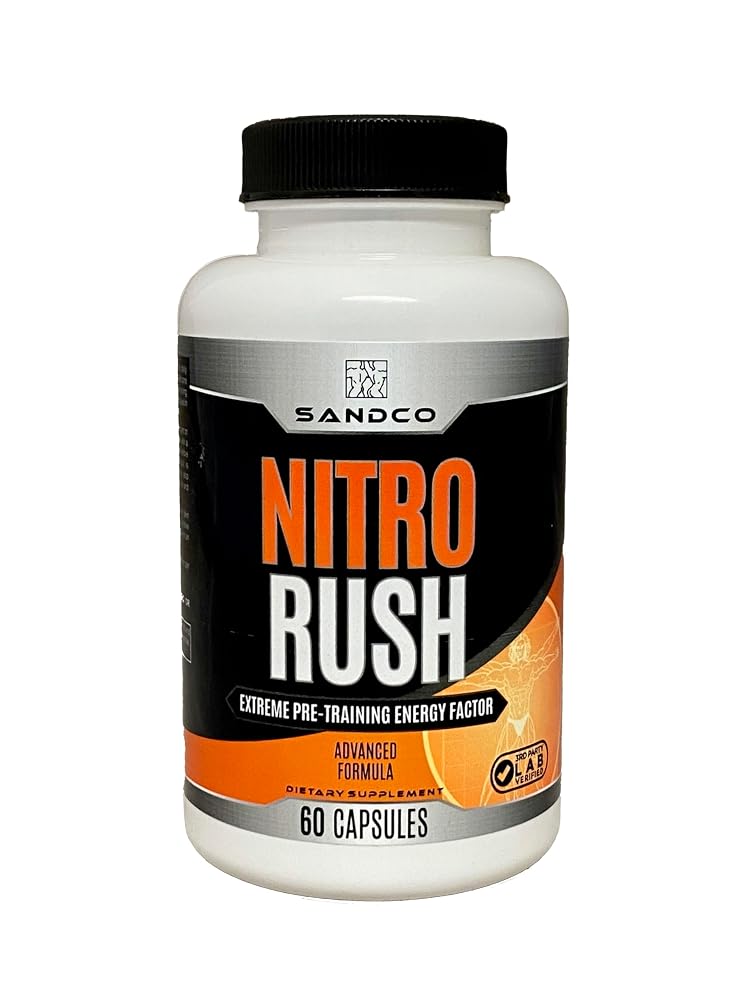 Sandco Nitro Rush Nootropic Brain Supplement - 60 Capsules