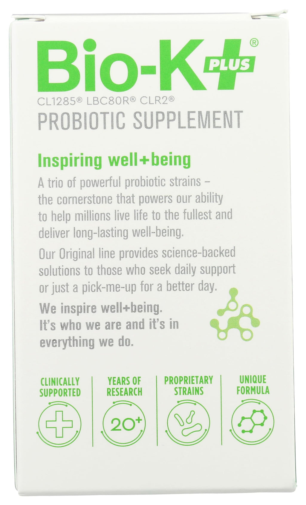 Bio-K + Daily Care Plus Probiotic Supplement Capsules for Adult Men
