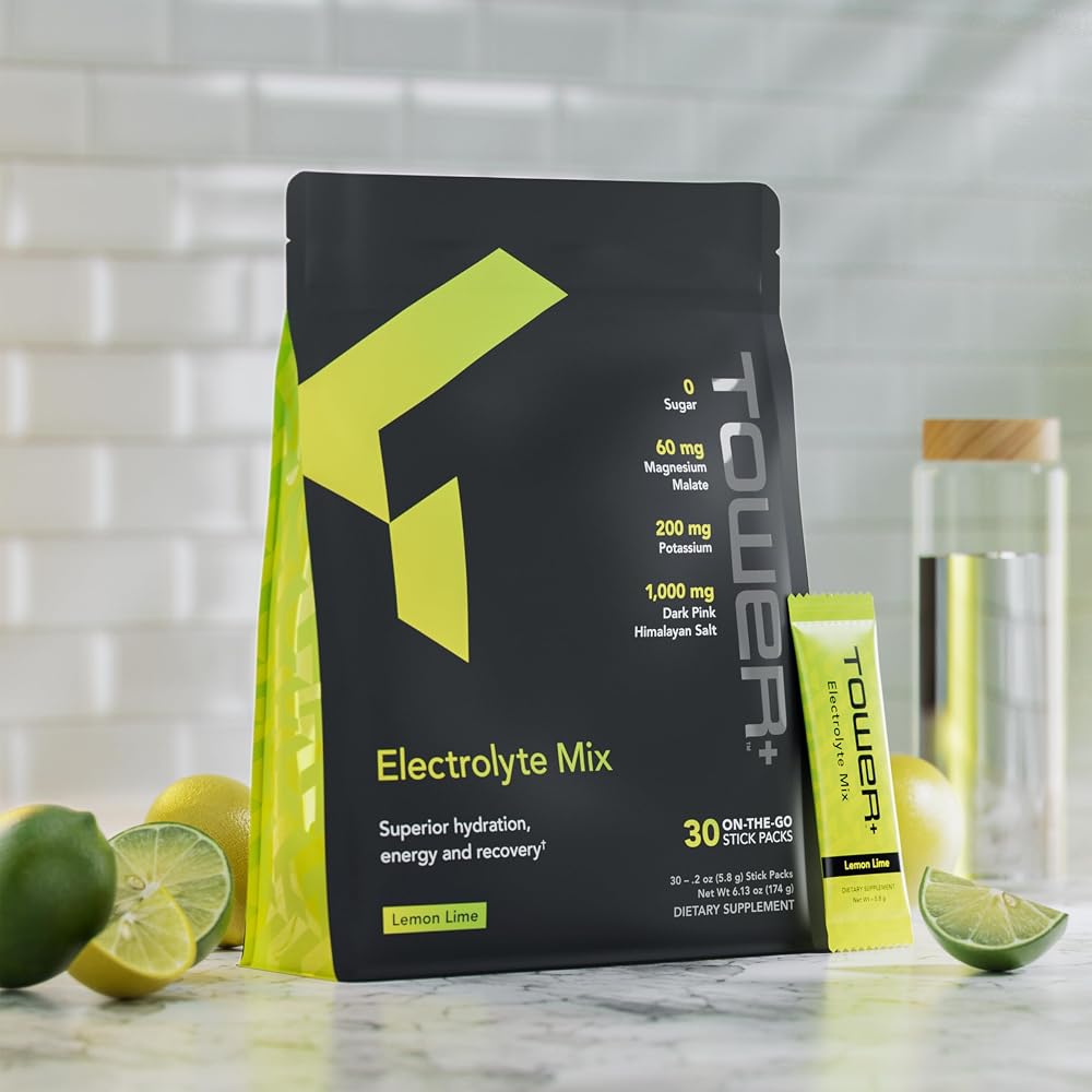 Tower+ Electrolyte Mix Sugar-Free Hydration Powder - 30 Packets - image 2