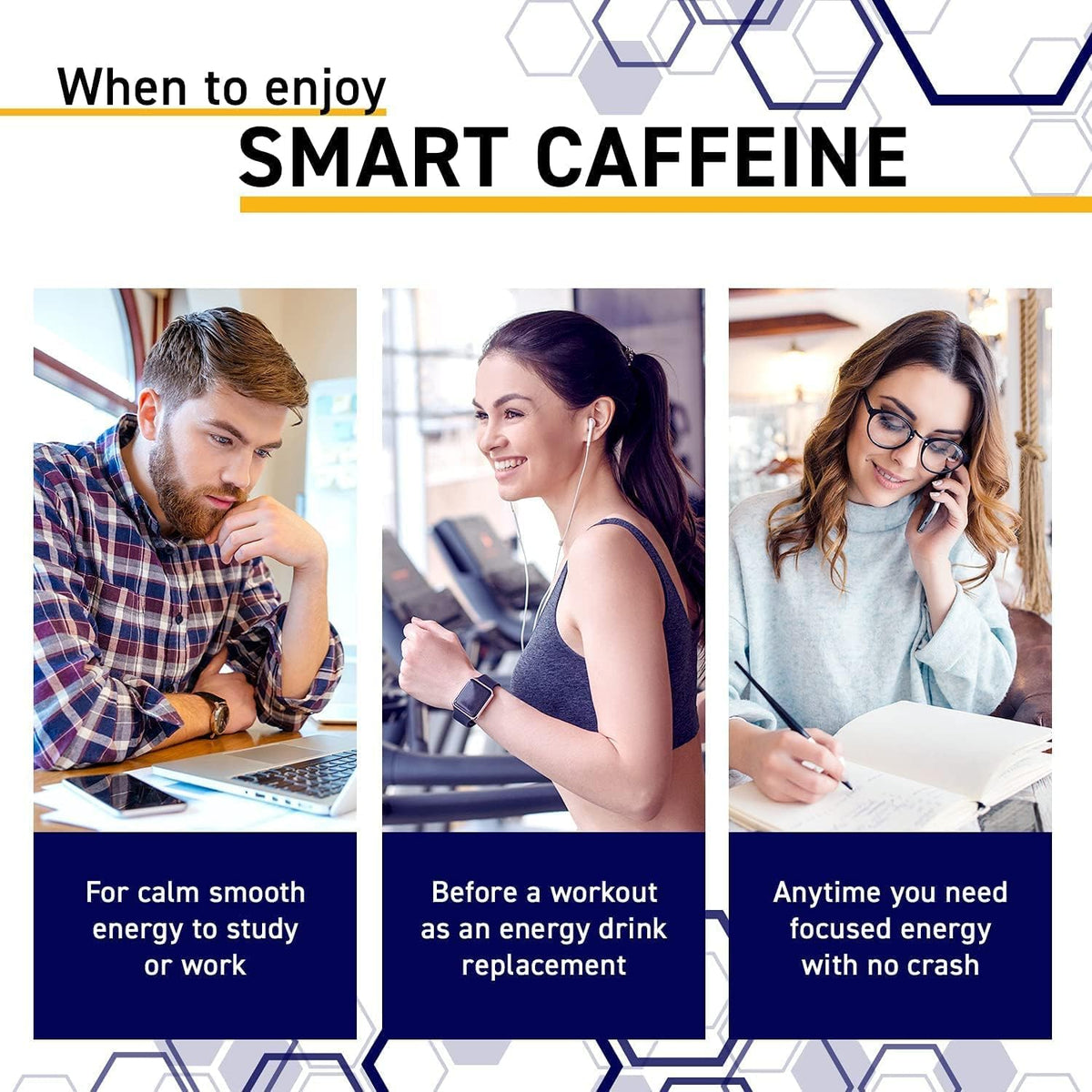 Natural Stacks Smart Caffeine with L-Theanine 200mg - 60 Capsules - image 5