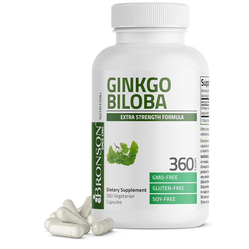 Bronson Ginkgo Biloba 500mg Extra Strength 500mg per Serving