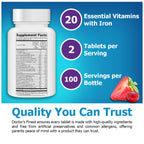 Doctor's Finest Kids Multivitamin & Multimineral with Iron - 150 Tablets - image 4