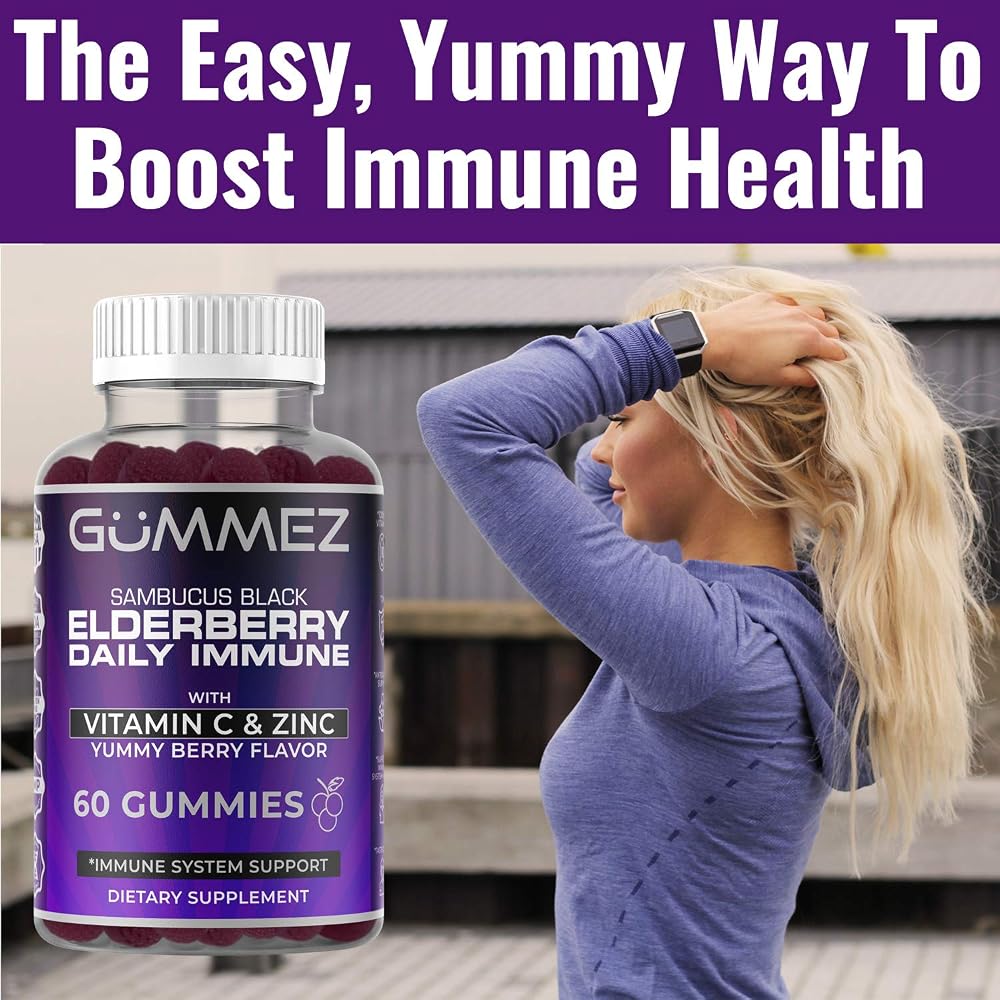 yum nutrition Elderberry Gummies Immune Support - 60 Gummies - image 5