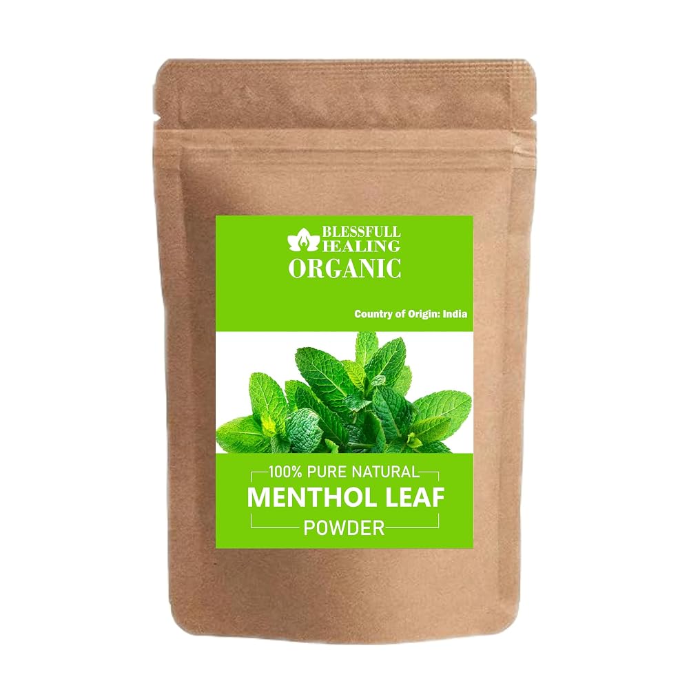 Blessfull Healing Organic Menthol Leaf Powder 100% Pure Natural 200