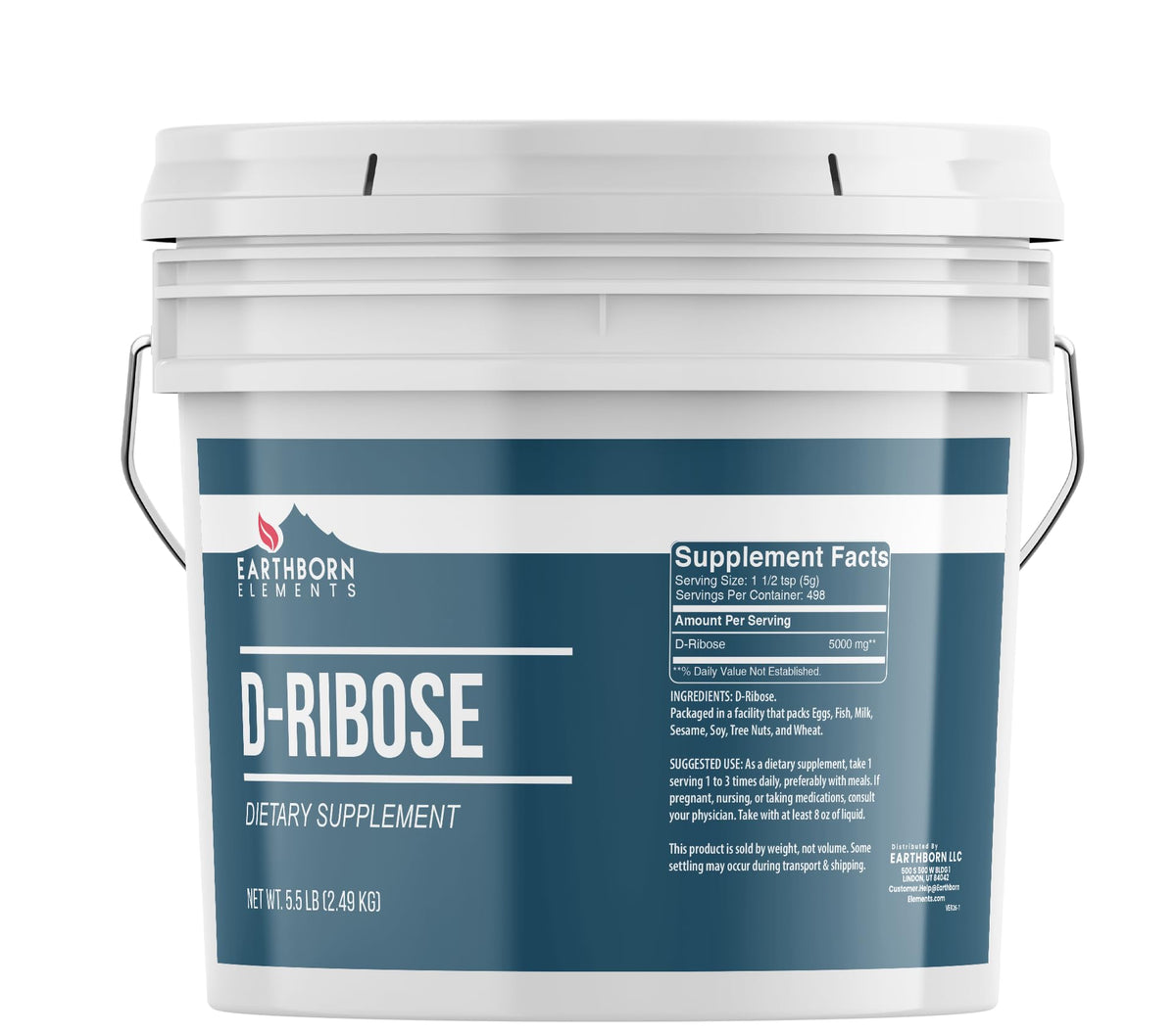 Earthborn Elements D-Ribose Powder - 5.45 Pound