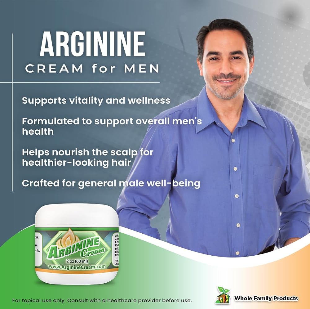 Whole Family Products Arginine Cream - L-Arginine Nitric Oxide