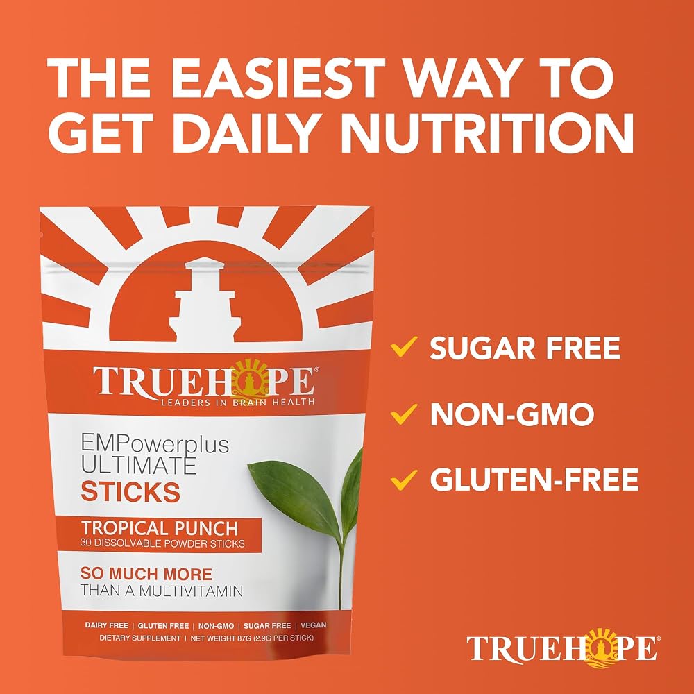 Truehope Multivitamin Nootropic Pouches with Inositol - Once-Per-Day