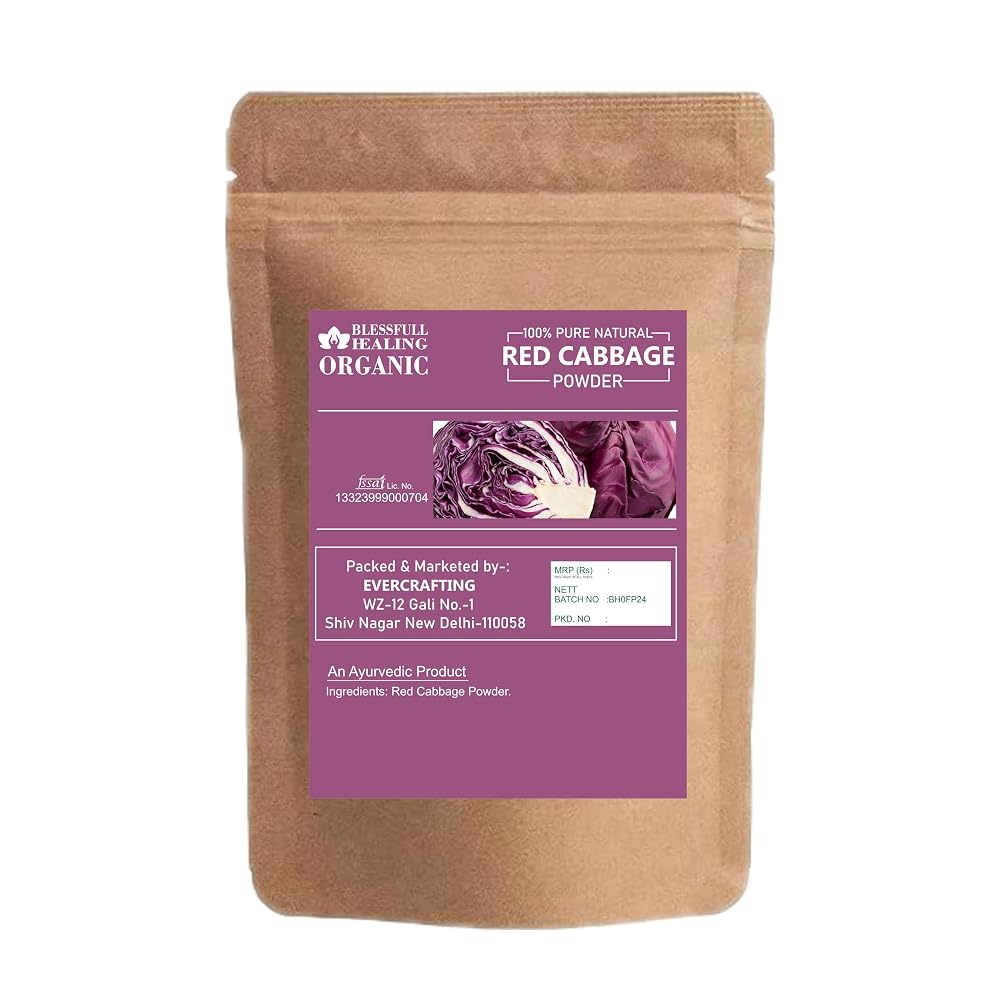 Blessfull Healing Organic Red Cabbage Powder 100% Pure Natural 200