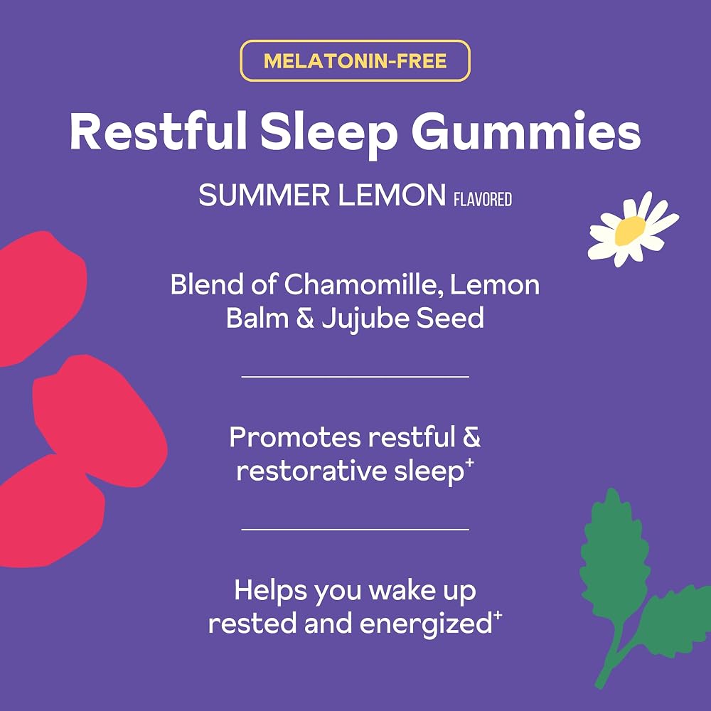 Reprise Melatonin Free Natural Sleep Aid Gummies - 45 Gummies - image 3
