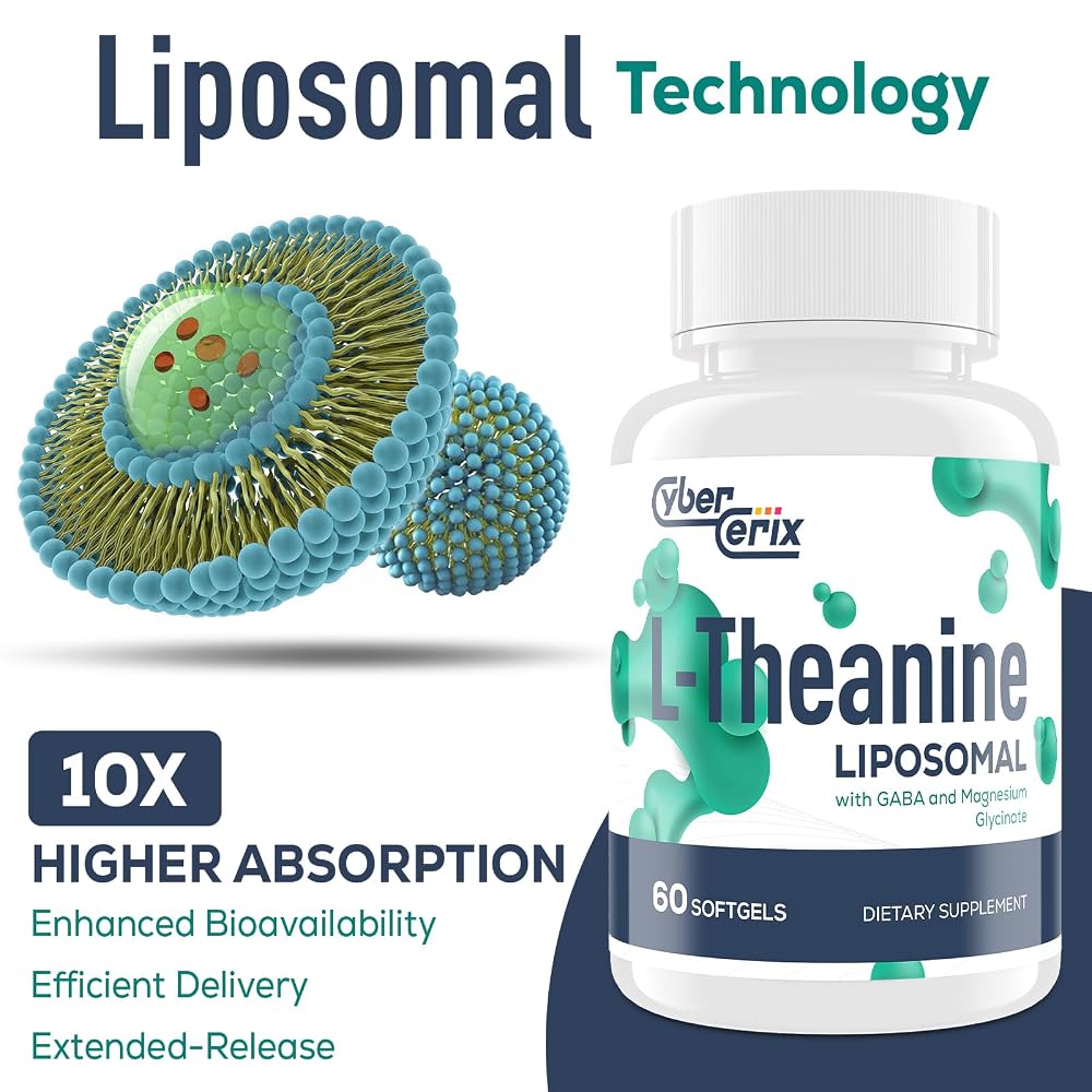 CyberCerix Liposomal L-Theanine 500mg