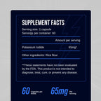 PSS5 Potassium Iodide 65mg Thyroid Support - 60 Capsules - image 5