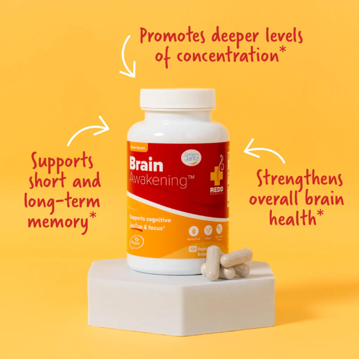 Redd Remedies Brain Awakening Cognitive Support - 120 Capsules - image 3