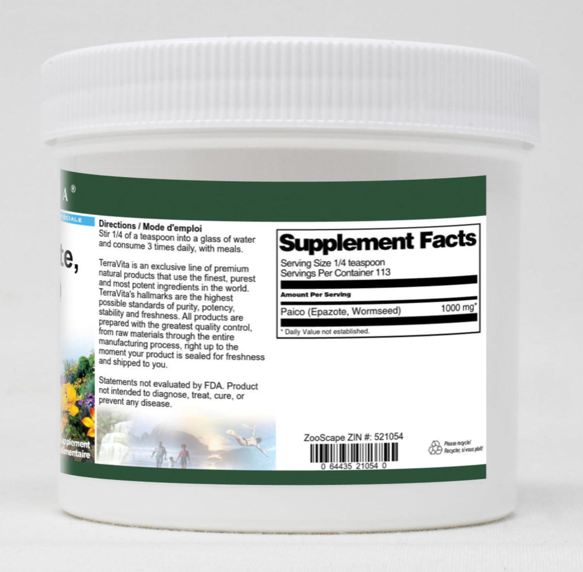 Terravita Paico Epazote Wormseed Powder - 3 Pack (4 oz each) - image 2