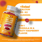 Vitabod Vitamin D3 + K2 Gummies for Bone & Heart Health - 180 Gummies - image 4