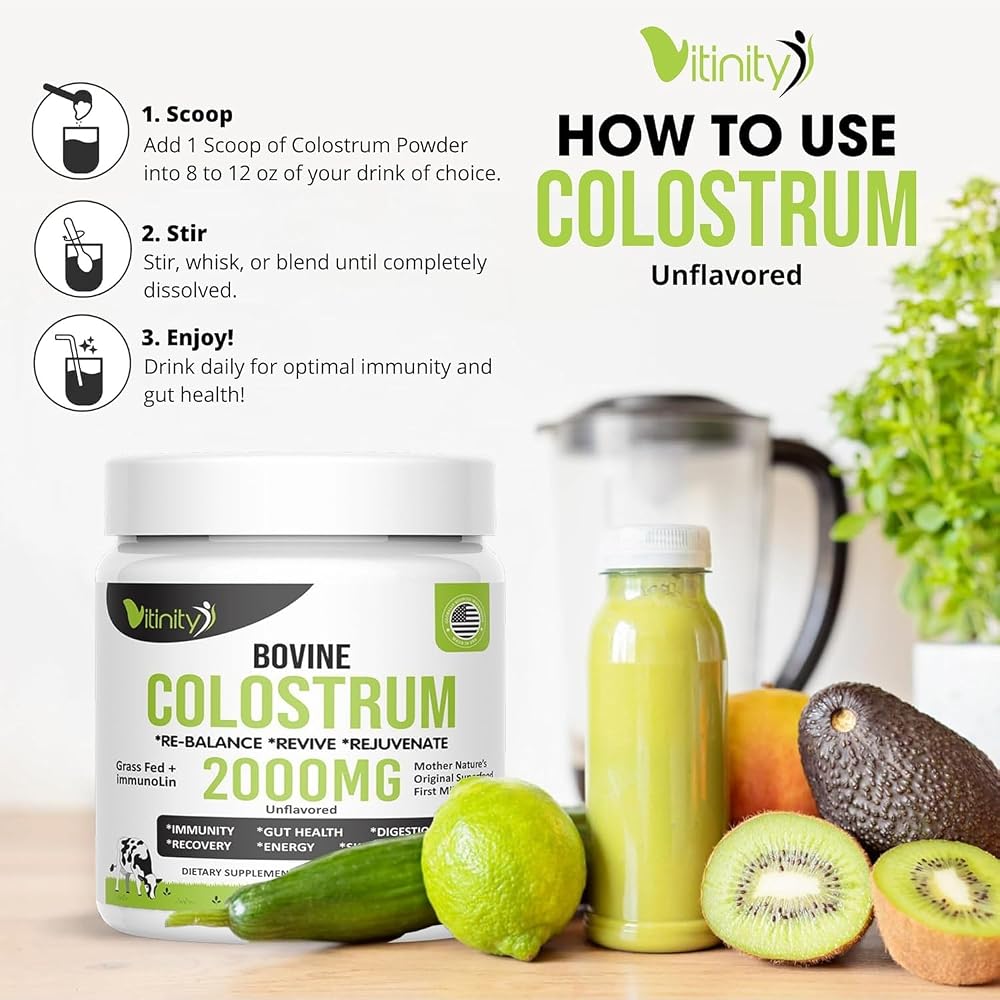 VITINITY Grass Fed Bovine Colostrum Powder