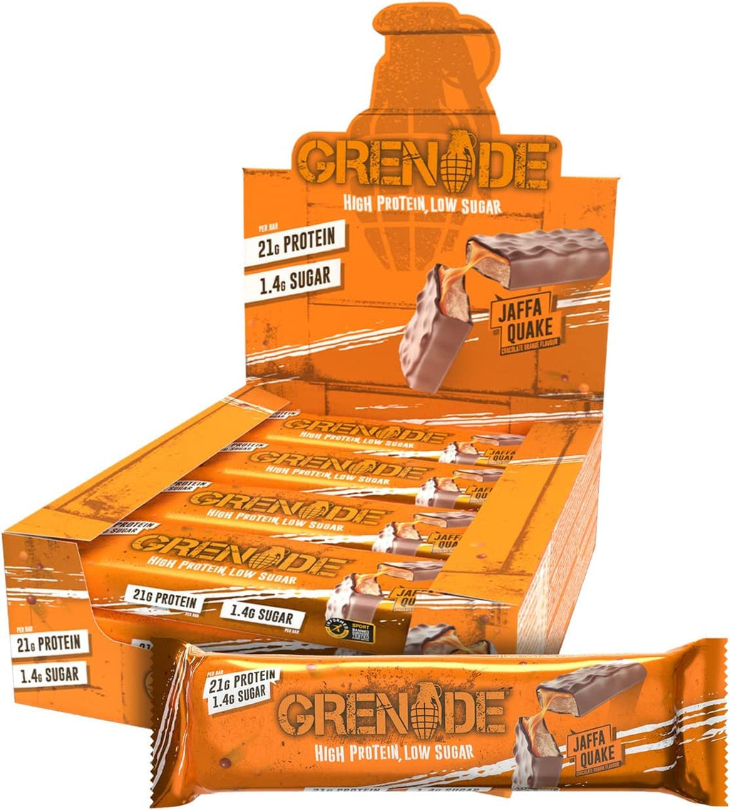 Grenade Carb Killa Bar Jaffa Quake Protein Bar - 12 Count