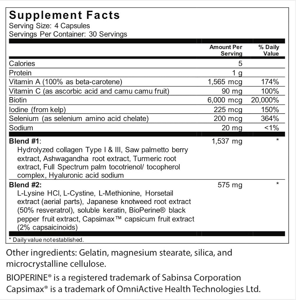 DrStellaMD CoviHairVits Hair Growth Supplement - 120 Capsules - image 2