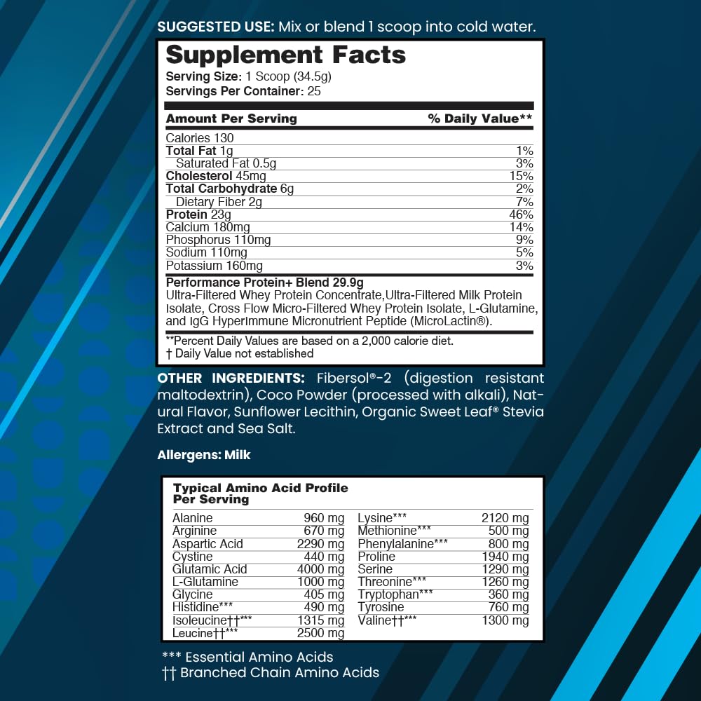 nbpure Performance Protein+: Natural Protein Blend- 23g Whey Isolate