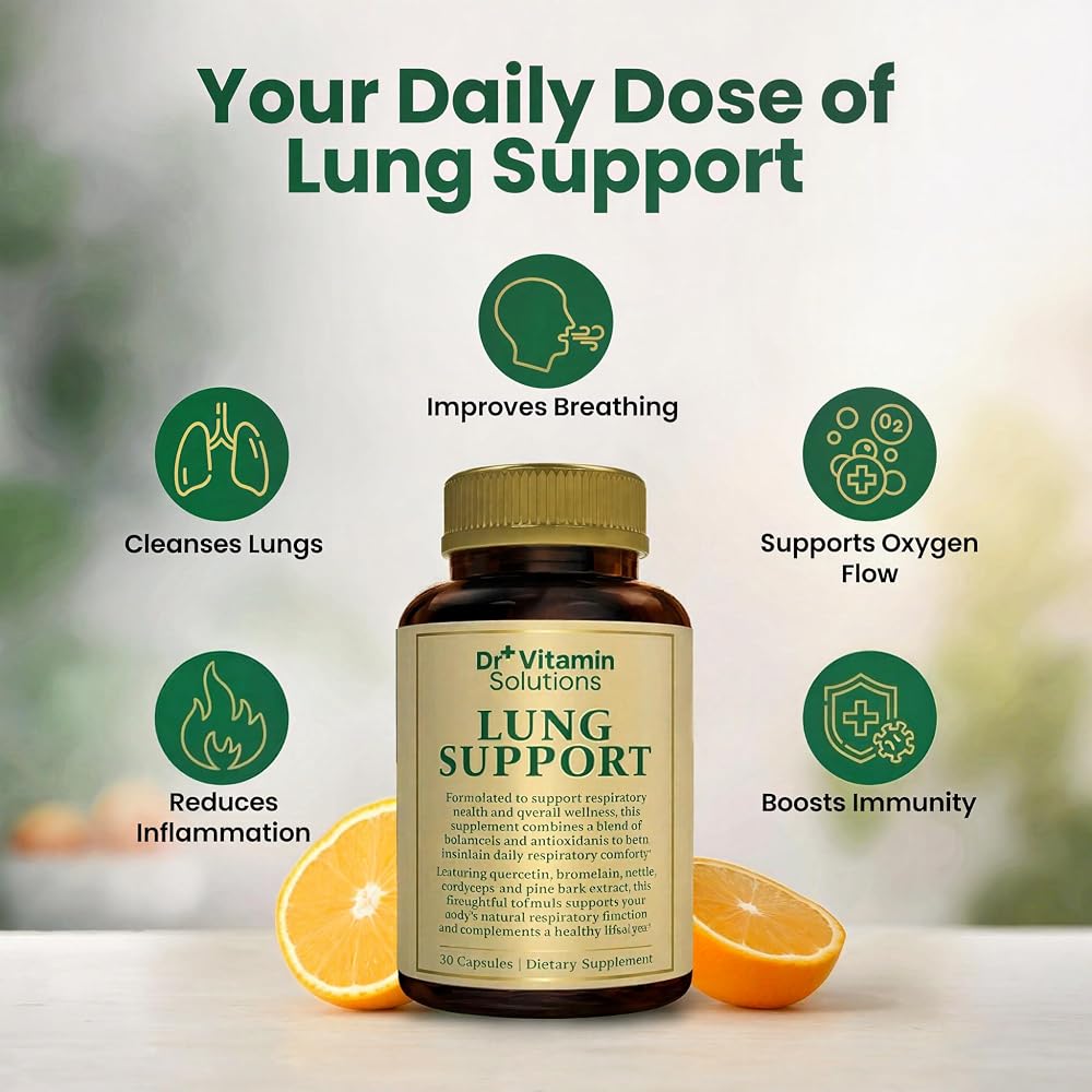 DR VITAMIN SOLUTIONS Lung Detox 10-in-1 Cleanse - 30 Capsules - image 2