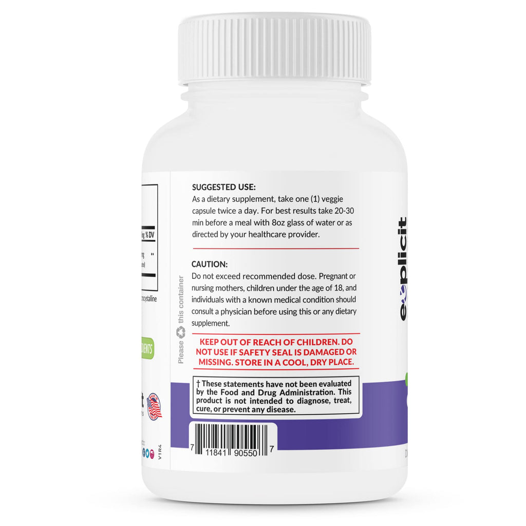 eXplicit Supplements Resveratrol 600mg Antioxidant - 60 Capsules - image 6