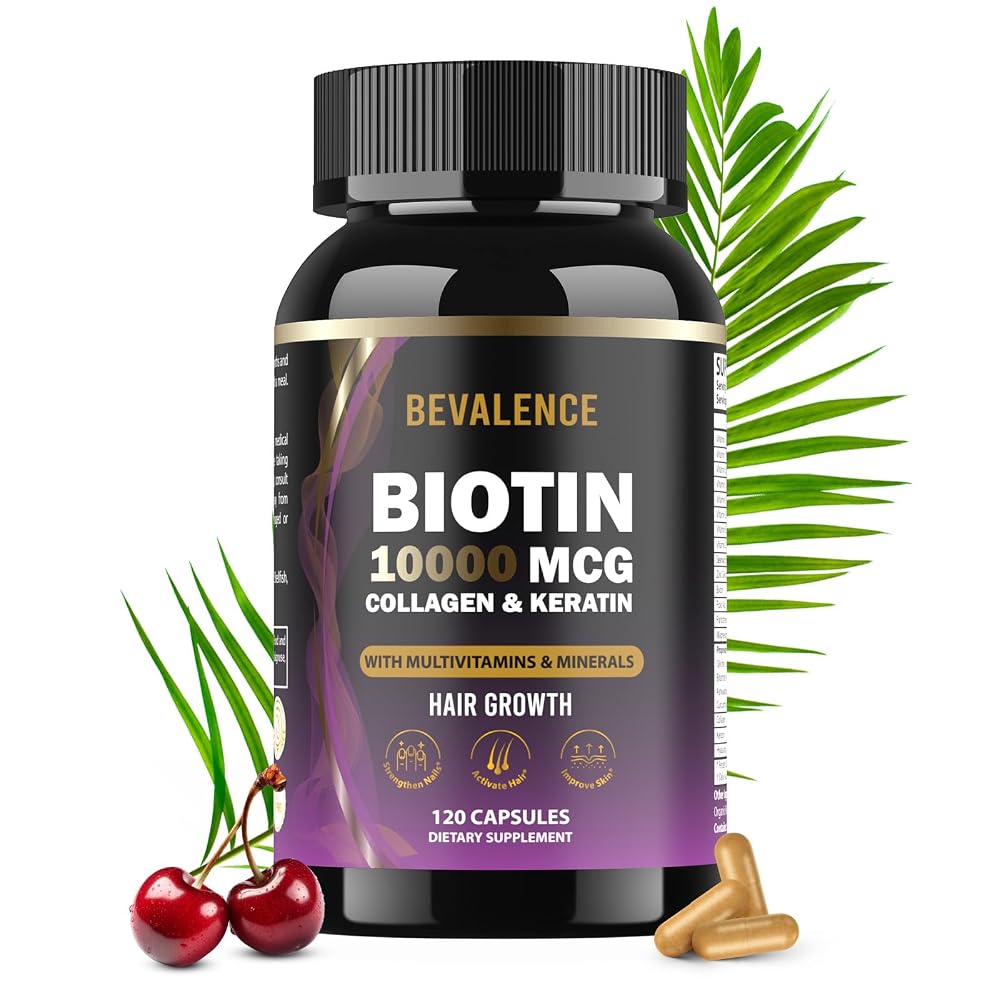 Bevalence Biotin 10,000 MCG Hair Growth Support - 120 Capsules