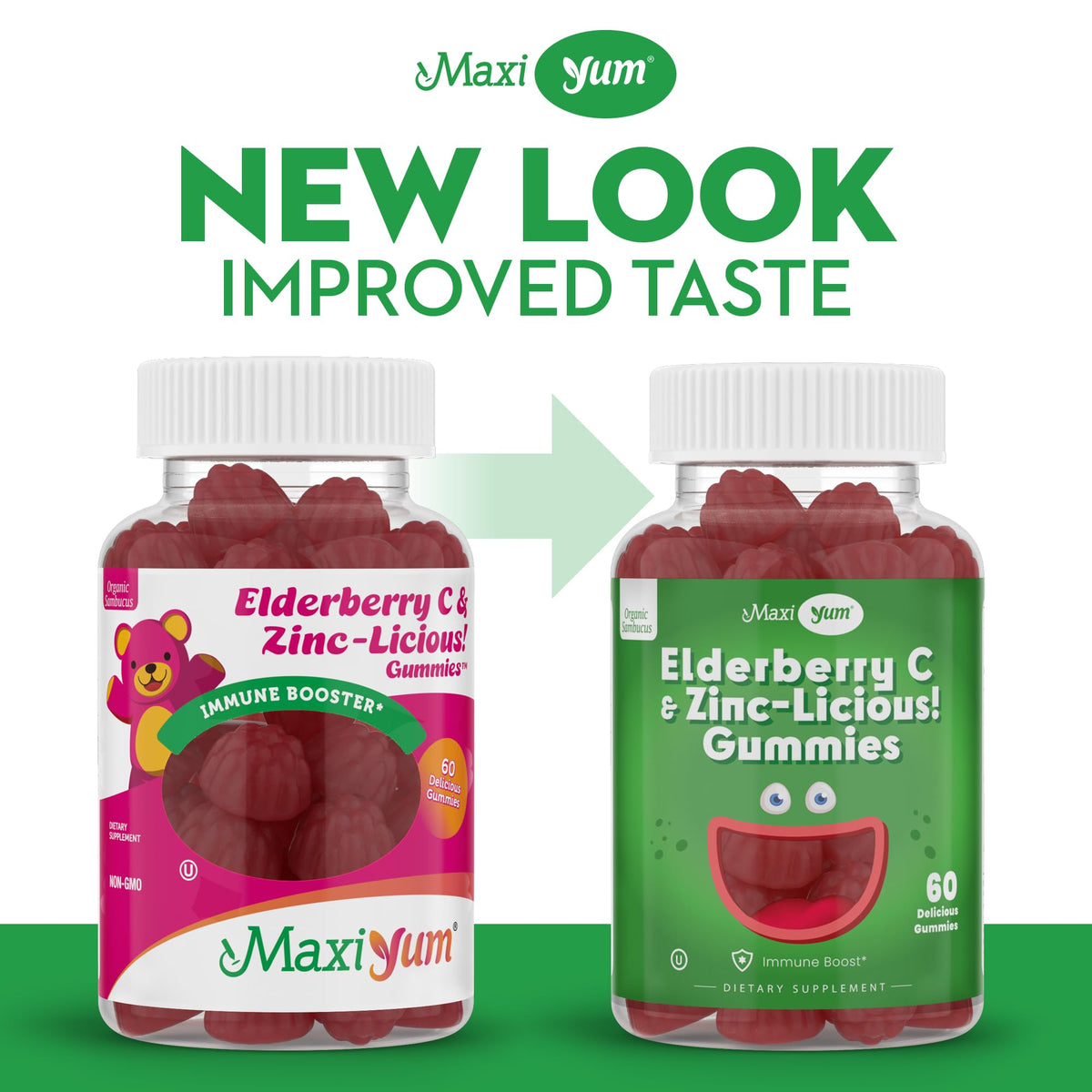 Maxi Health Elderberry Zinc Gummies Immune Support - 60 Gummies - image 2
