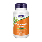 NOW Peppermint Gels with Ginger & Fennel Oils - 90 Softgels