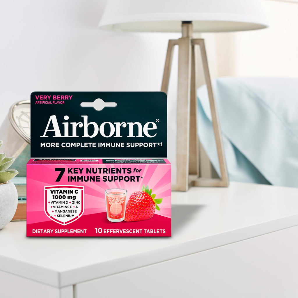 Airborne Vitamin C 1000mg with Zinc Effervescent Tablets - 10 Tablets - image 10