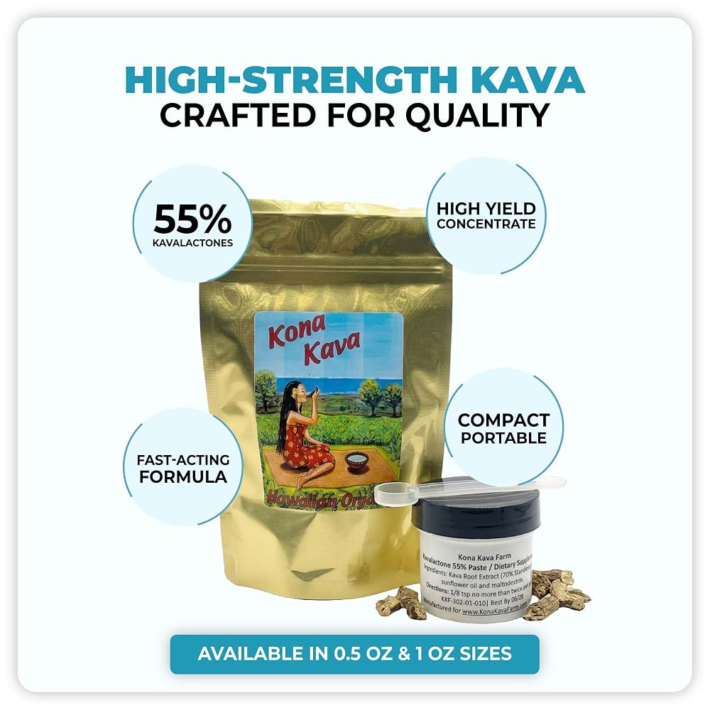 Kona Kava Farm 55% Kavalactone Paste - 1 oz - image 5