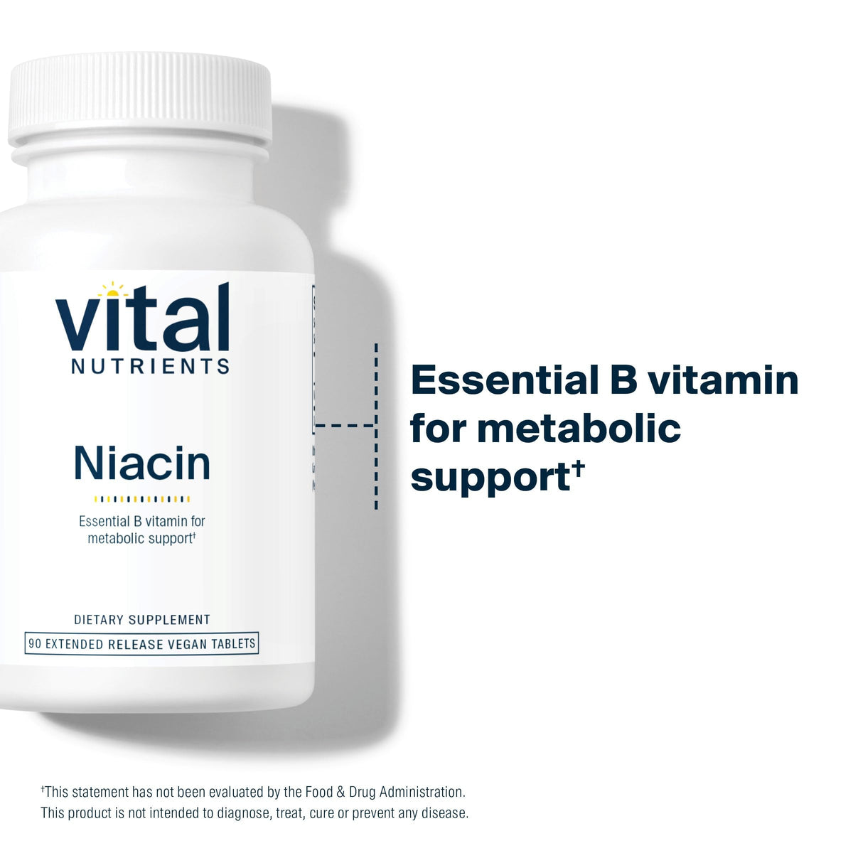 Vital Nutrients Niacin 500mg - 90 Tablets - image 3