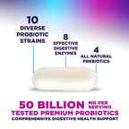 Nature's Peak Probiotics 50 Billion CFU Per Capsule - 10 Premium