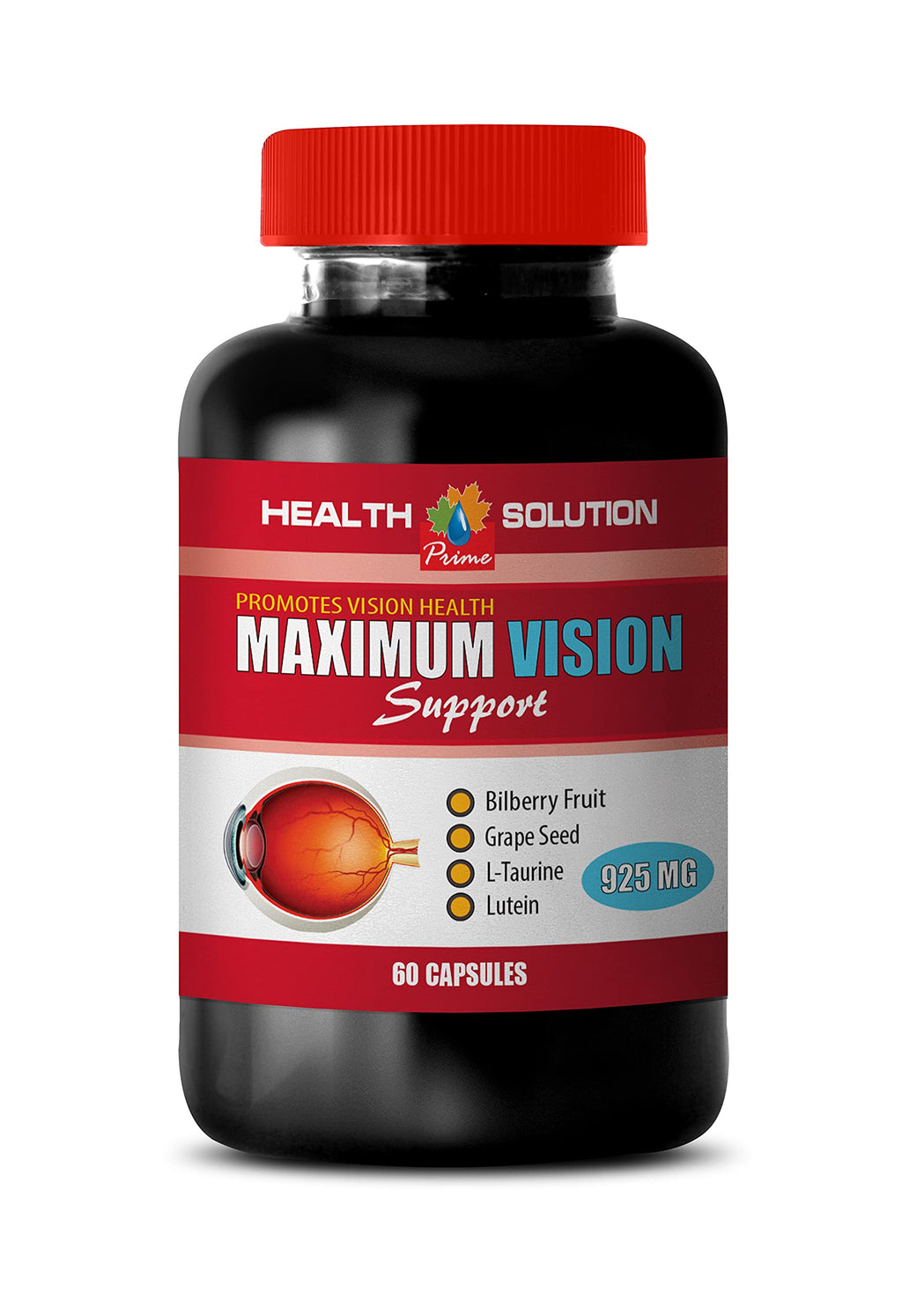 Health Solution Prime Eye Vitamins with Lutein & Bilberry - 60 Capsules