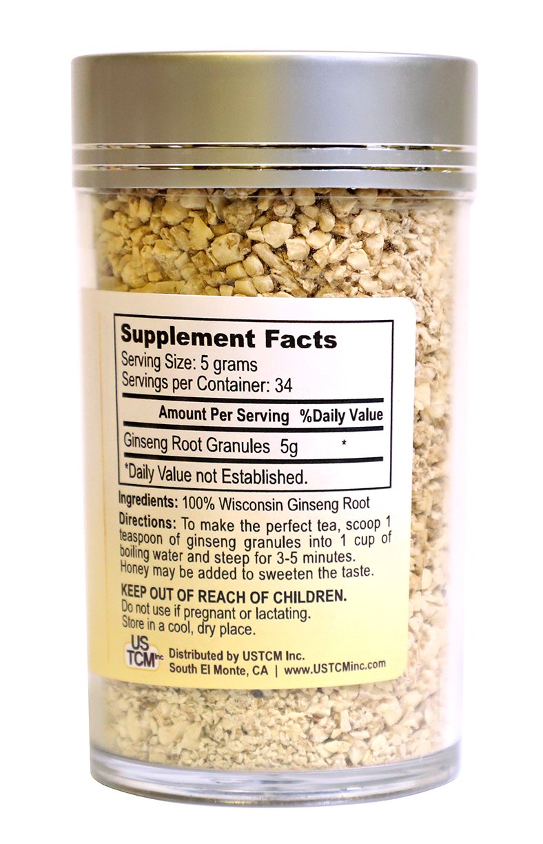 USTCM Wisconsin American Ginseng Granules for Tea - 6 oz - image 2