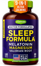 SUPLIMATE Calmadream Natural Sleep Aid Melatonin Magnesium - 60 Capsules