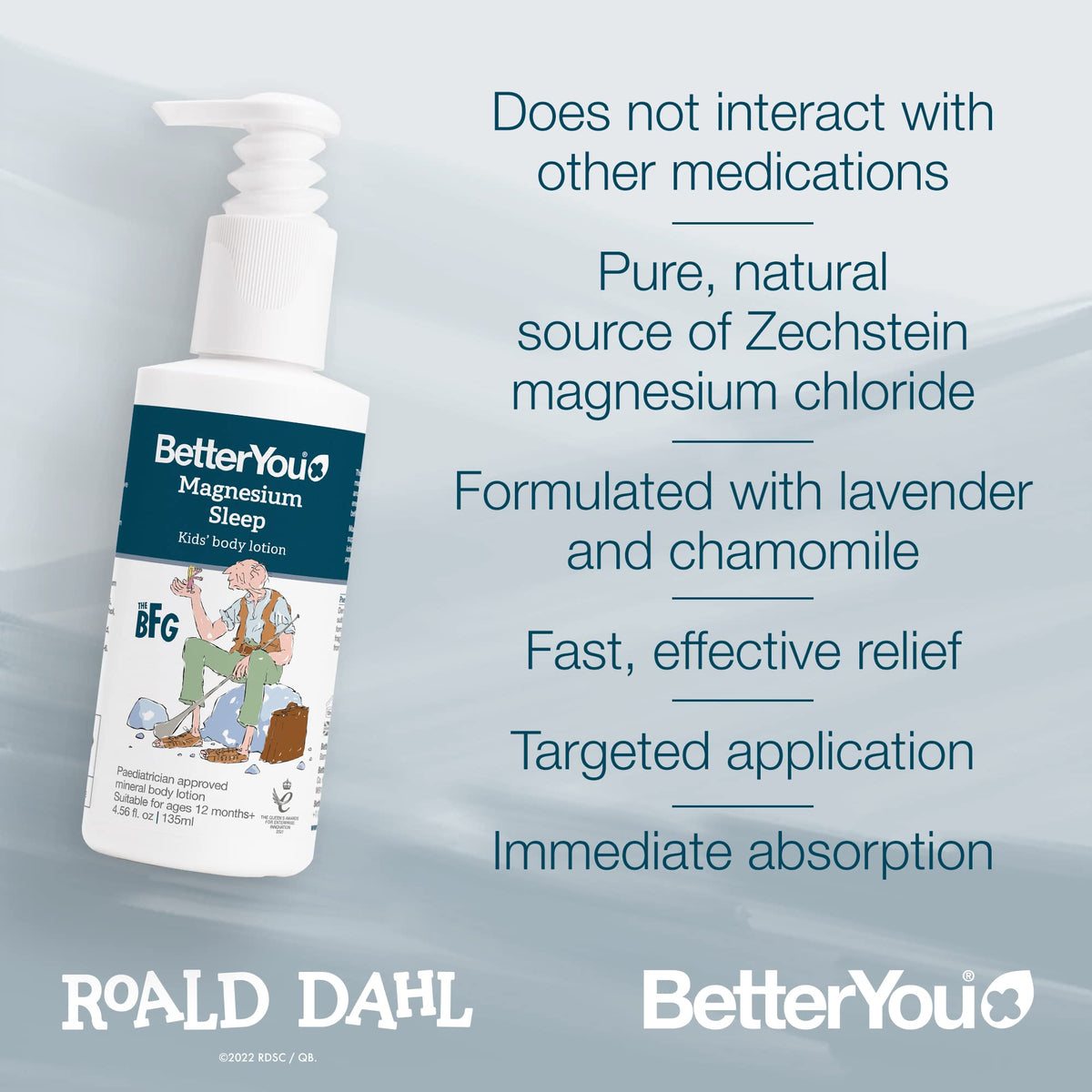 BetterYou Magnesium Sleep Body Lotion for Kids - 4.56 oz - image 5