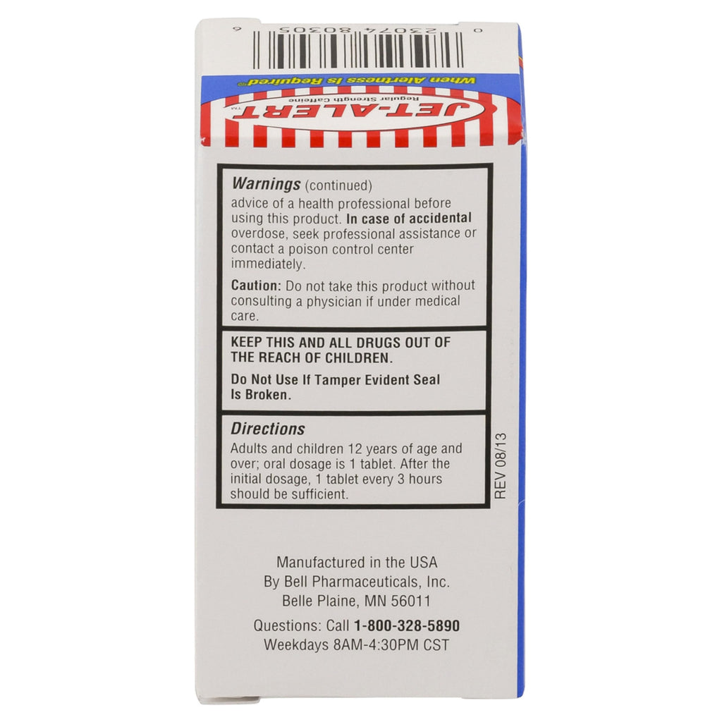 Jet-alert 100 Mg Each Caffeine Tab 120 Count Value Packs