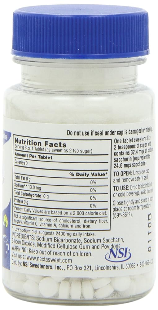 Necta Sweet Sugar Substitute Tablets 1/2 Grain - 500 Count (Pack of 12) - image 3