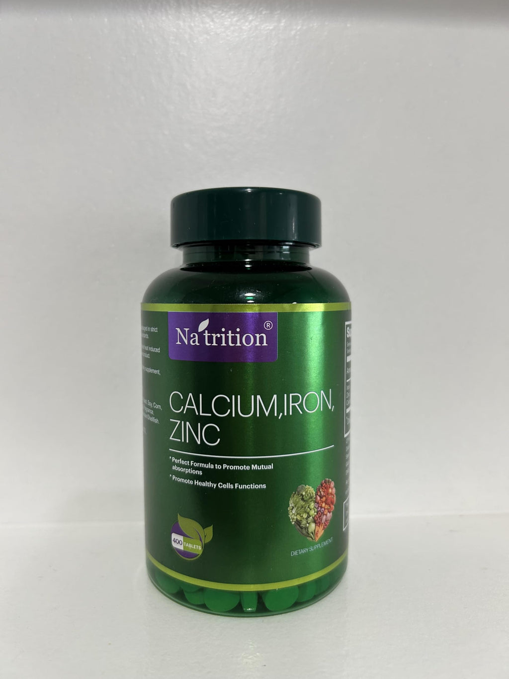Na'trition Calcium Iron Zinc Mineral Tablets - 400 Count