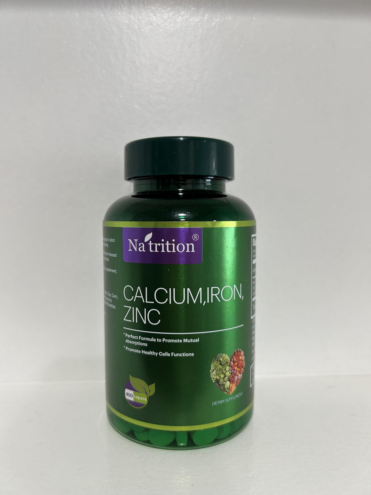Na'trition Calcium Iron Zinc Mineral Tablets - 400 Count