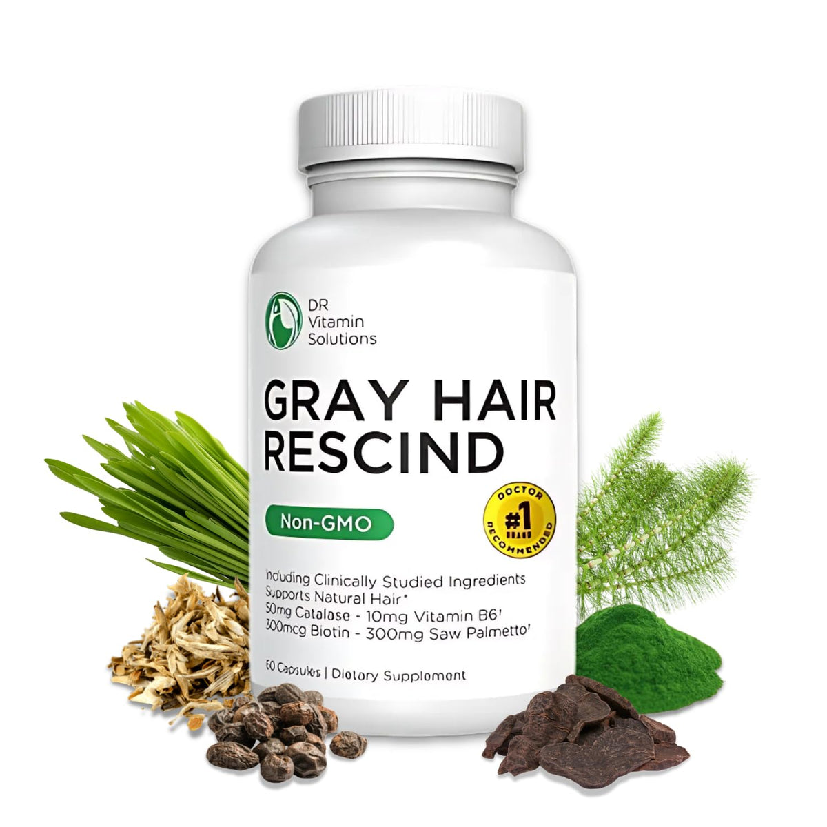 DR Vitamin Solutions Gray Hair Rescind with Catalase - 60 Capsules