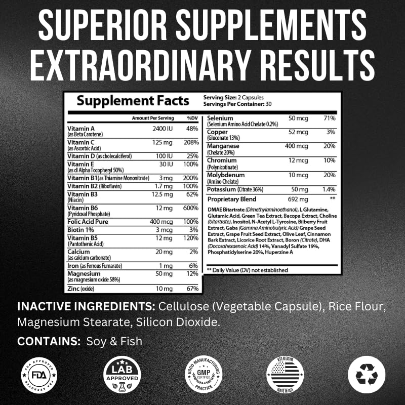 4D NUTRITION Neuro Zone Advanced Nootropic Formula - 60 Capsules - image 2