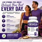 Herbal Nutrition Forskolin Extract 250mg-500mg Max Strength - 180 Capsules - image 8